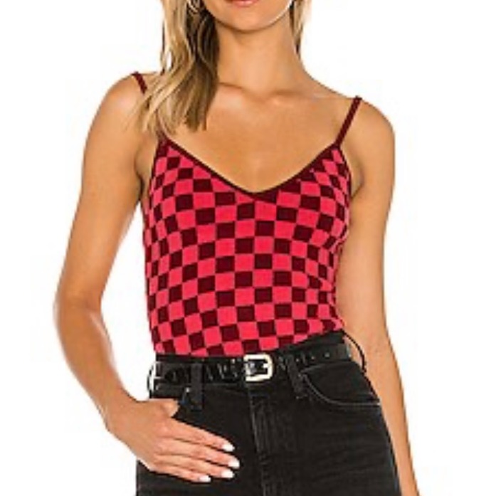 Superdown Checkered Top